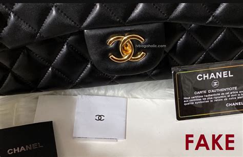 authentic vs fake chanel bags|chanel authenticity card check.